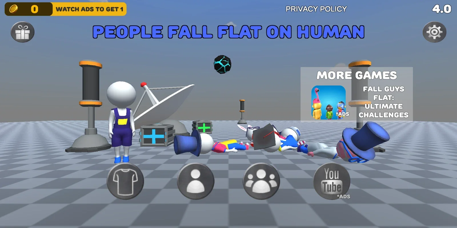 People Fall Flat On Human for Android: Challenging Physics Fun