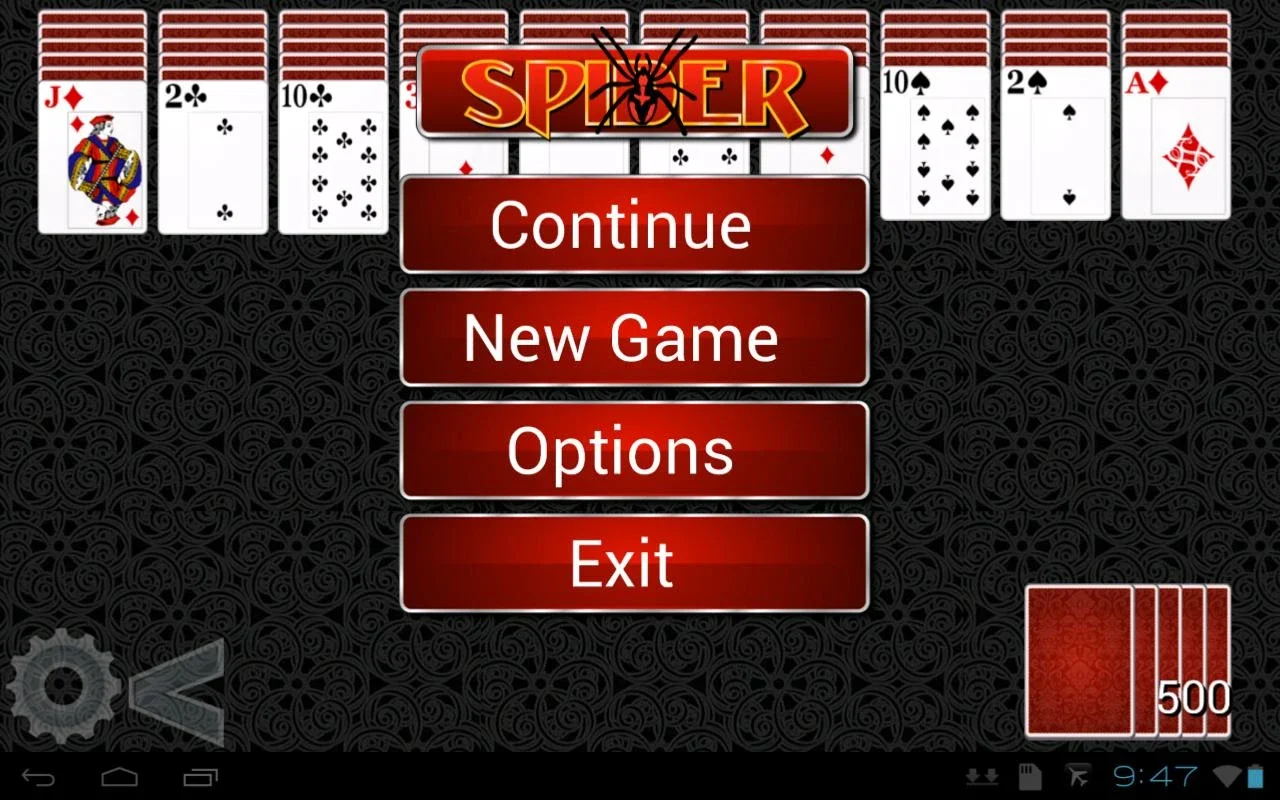 Spider Solitaire HD 2 for Android - Engaging Gameplay