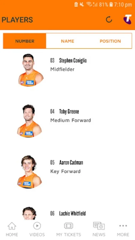 GWS Giants for Android - Stay Updated with AFL Action