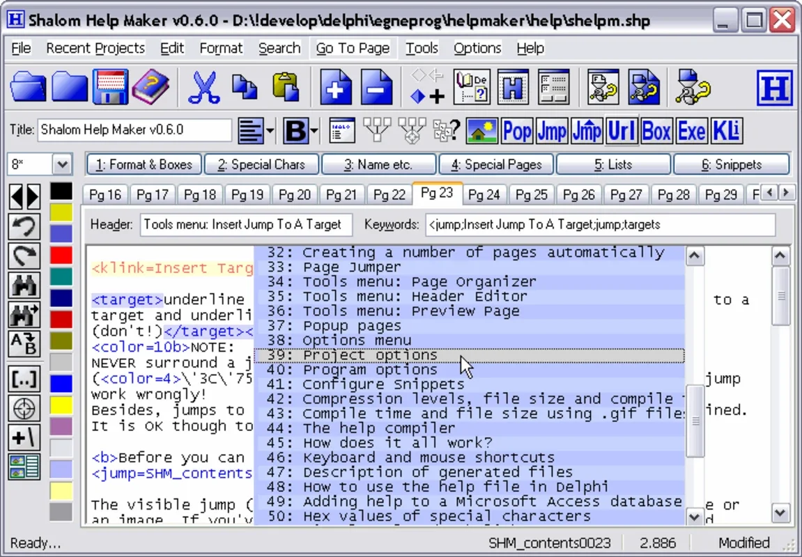 Shalom Help Maker: User-Friendly Help File Creator for Windows