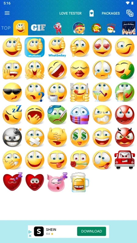 WhatSmileys for Android - Share and Send Stickers Easily