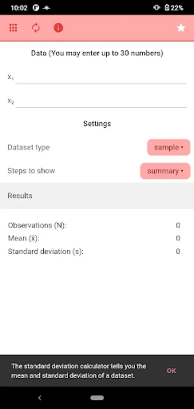 Statistics Calculator for Android - Robust Sports Stats Tool