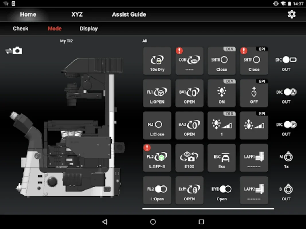 Ti2 Control for Android: Manage Nikon Ti2 Microscopes