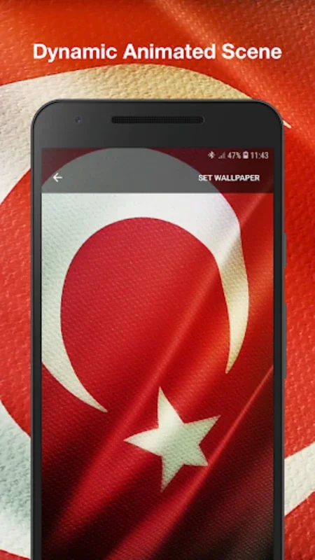 3d Turkey Flag Live Wallpaper for Android - Show Your Pride