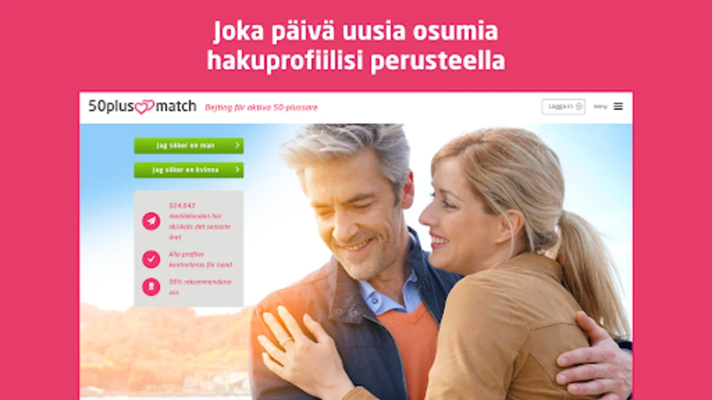 50PlusMatch Suomi for Android - Find Love After 50