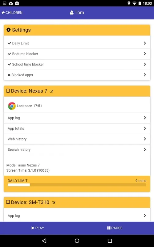 Screen Time Remote Control for Android - Monitor Device Usage