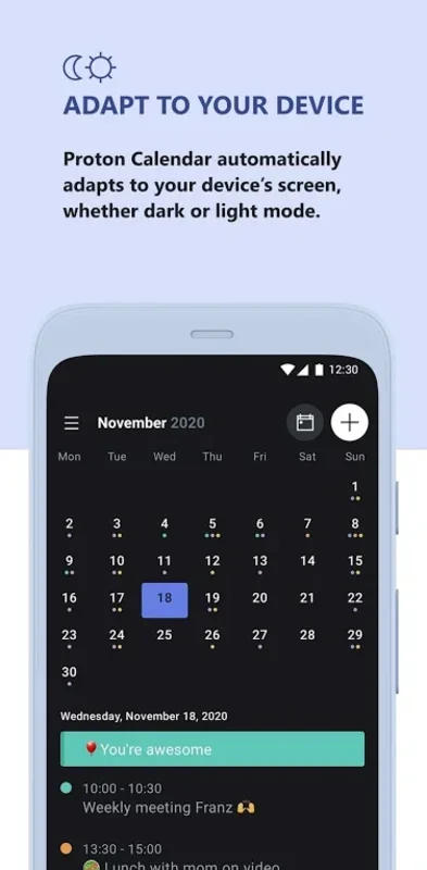 Proton Calendar for Android - Secure Time Management