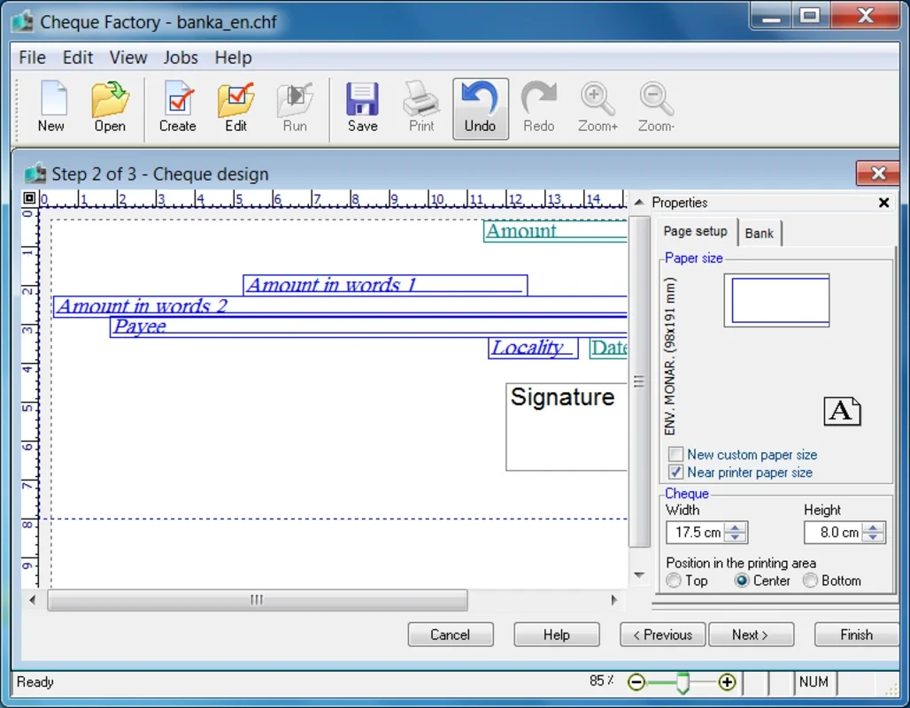 Cheque Factory for Windows - Print Cheques Easily