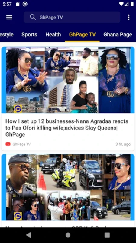 GhPage for Android: Diverse African Content Hub