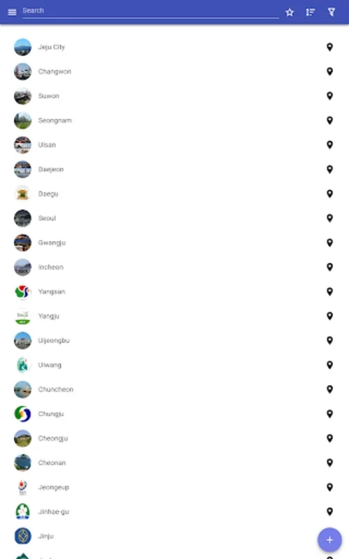 Cities in South Korea for Android: Explore Korean Cities