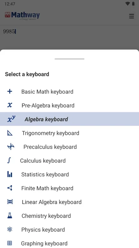 Mathway for Android - Solve Math Problems Easily