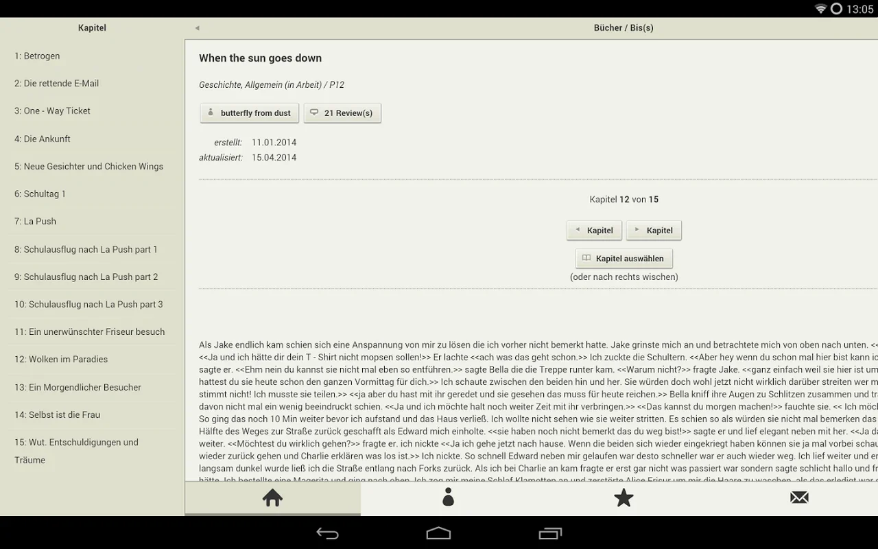 FanFiktion for Android: A Vast German Fanfiction Hub