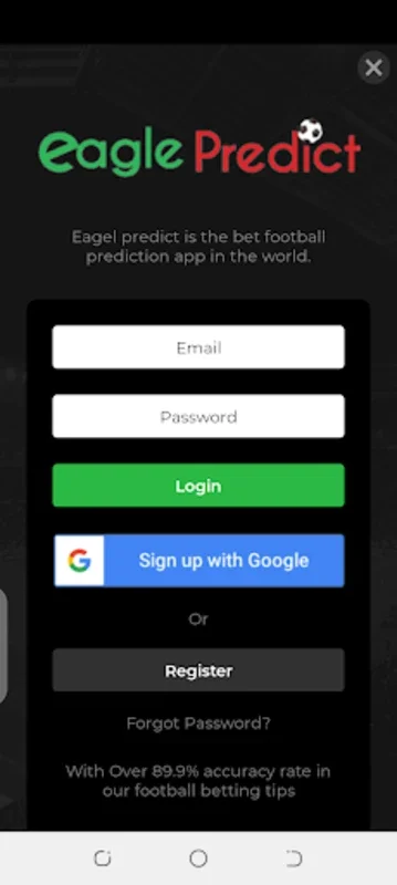 Eagle Predict for Android - Get Accurate Football Betting Tips