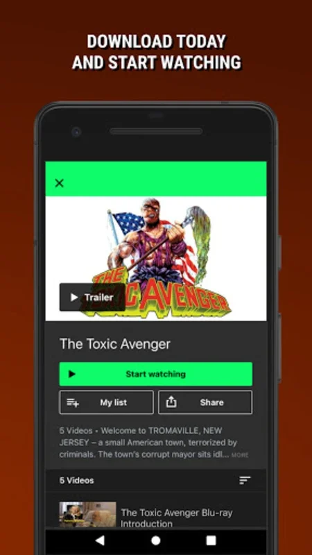 Troma NOW! for Android - Unleash Cult Classics