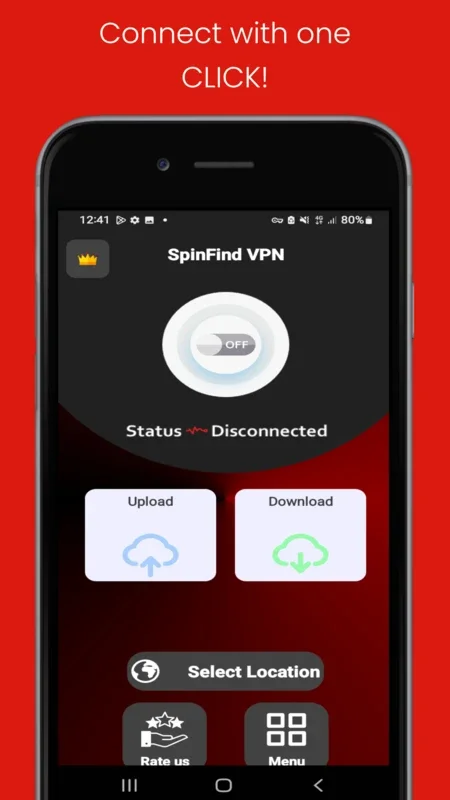 SpinFind VPN - Secure Android Privacy Solution