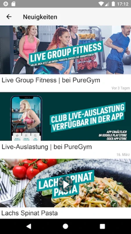 PureGym for Android: Enhance Your Gym Experience