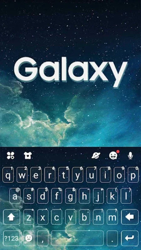 Simple Galaxy Theme for Android: Customize Your Typing