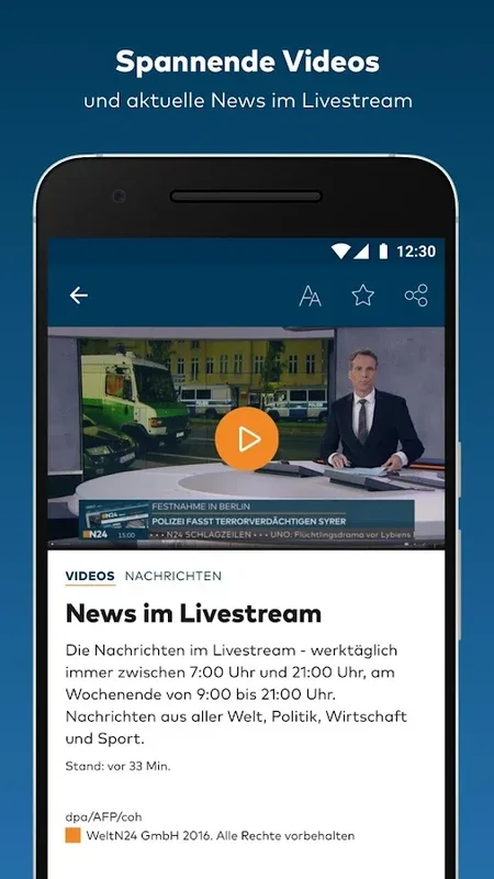 WELT News for Android: Stay Informed