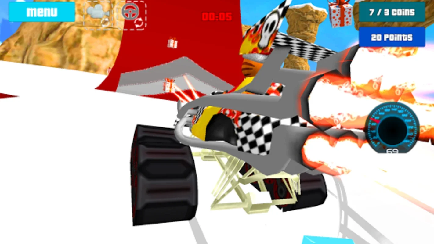 Cat Race Car Snow Drift Stunts for Android - No Downloading Needed