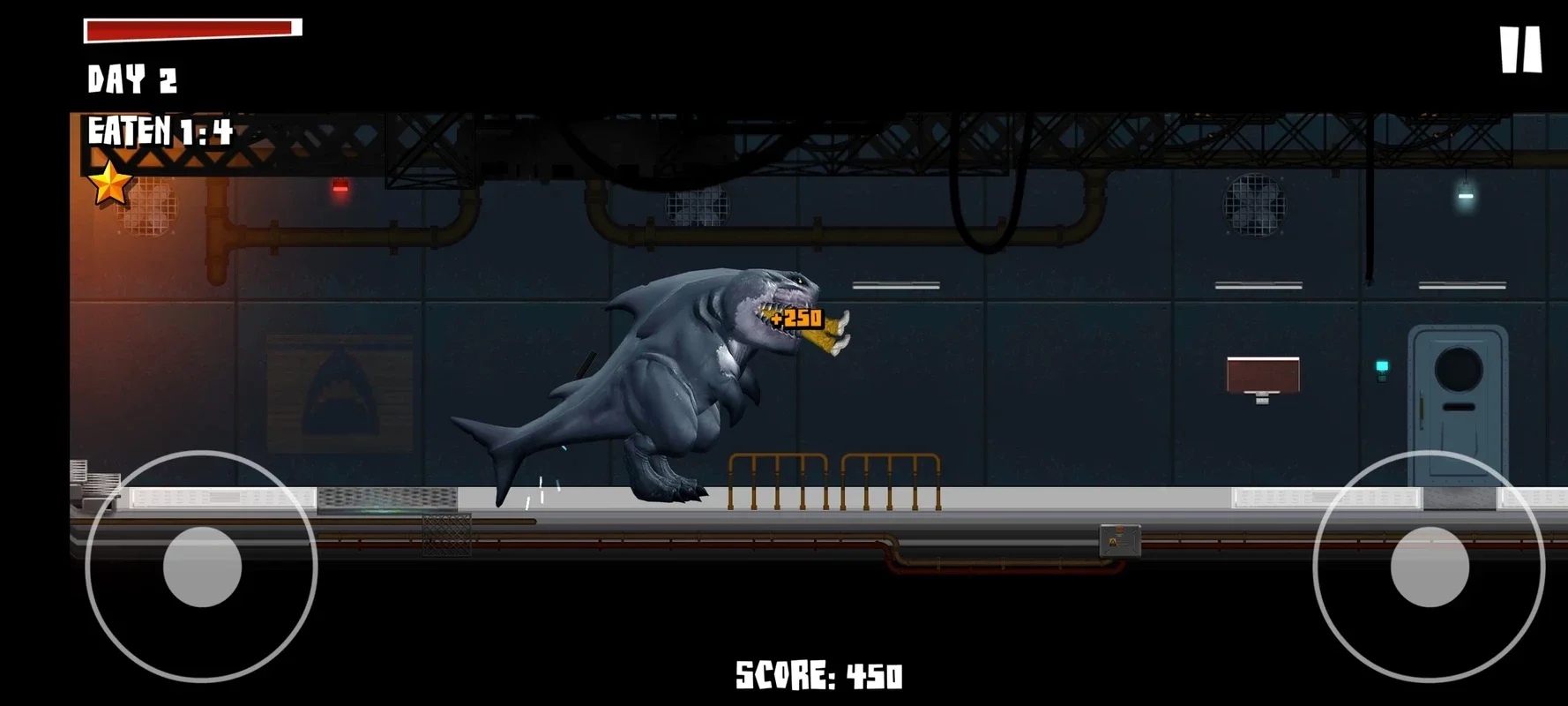 Sharkosaurus Rampage for Android - Escape the Secret Lab