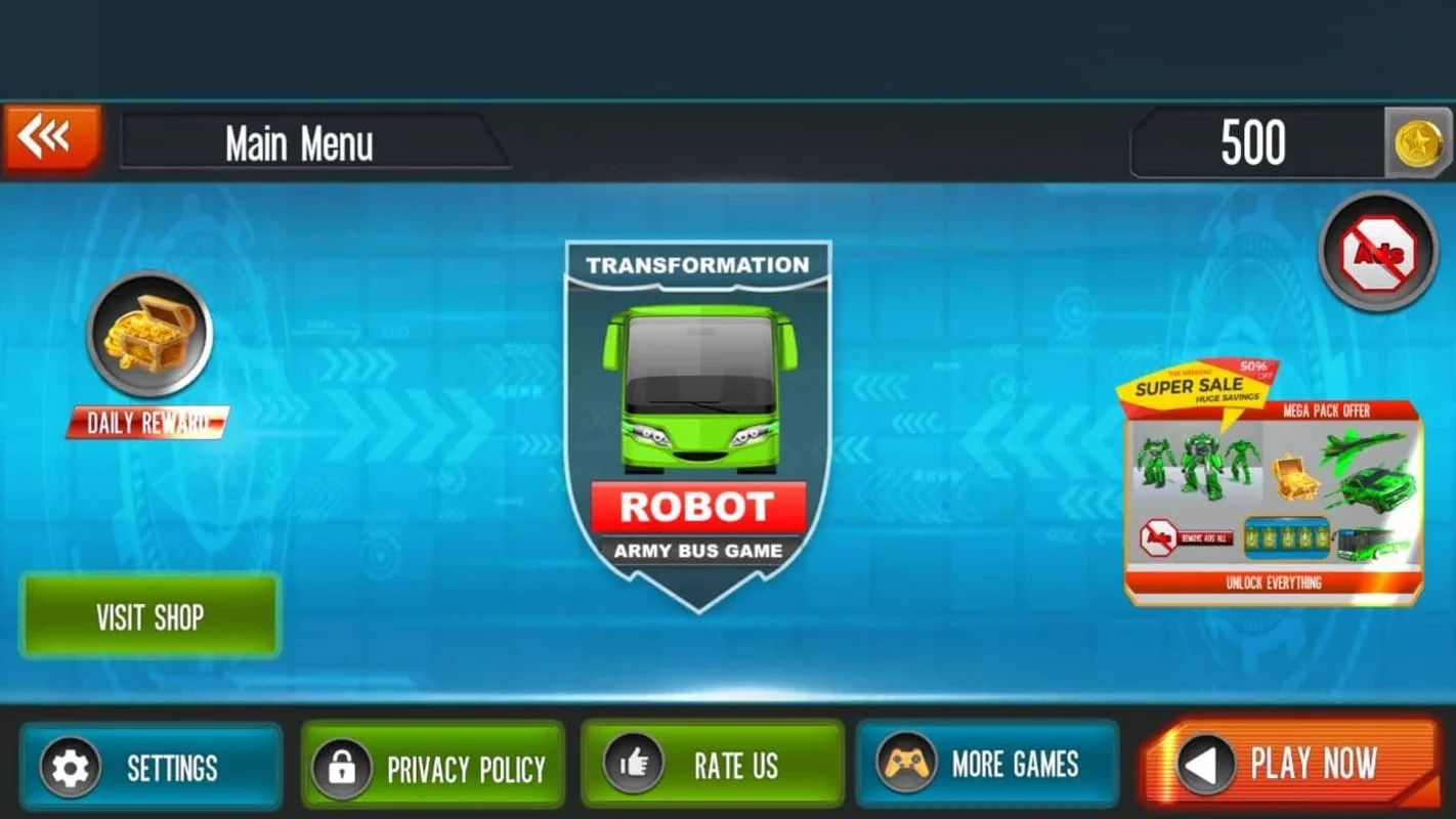 Army bus robot car game for Android - Play Now!