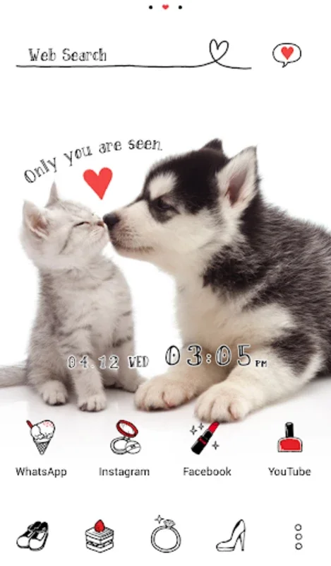 Puppy and Kitten +HOME for Android: Adorable Customization