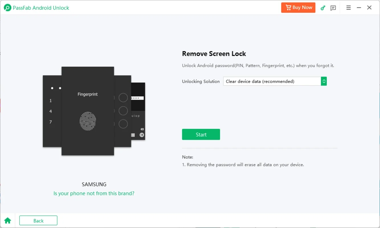 PassFab Android Unlock for Windows - Unlock Android Devices Easily