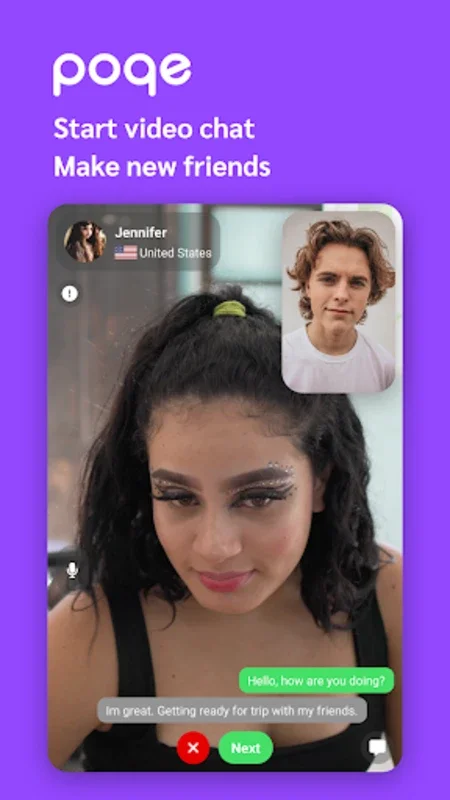poqe - live video chat for Android: Secure Global Chats