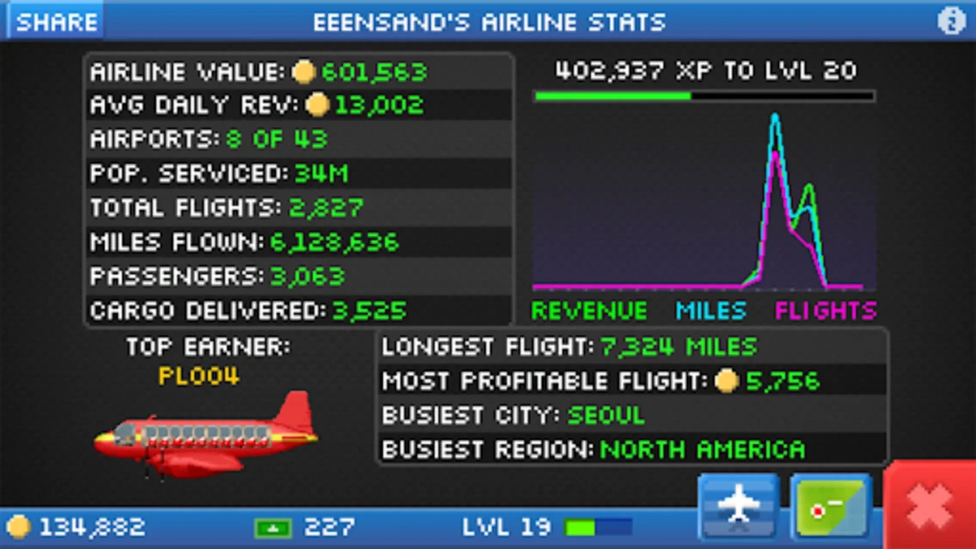 Pocket Planes for Android - Master Airline Management