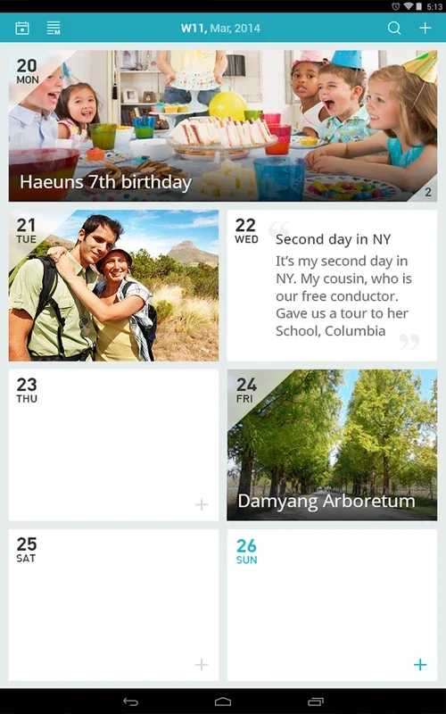 7Days for Android - Keep Your Schedule Easily