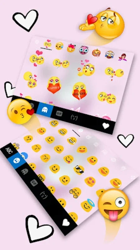 Pink Love Heart Keyboard Theme for Android - Stylish Typing