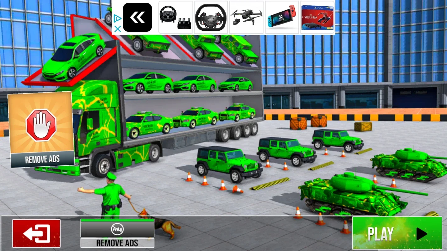 US Army Car Transporter Truck for Android - Efficient Vehicle Transport