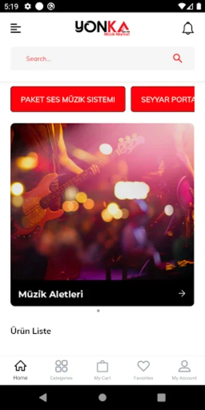 Yonka Müzik Market for Android - Leading Audio & Lighting Provider