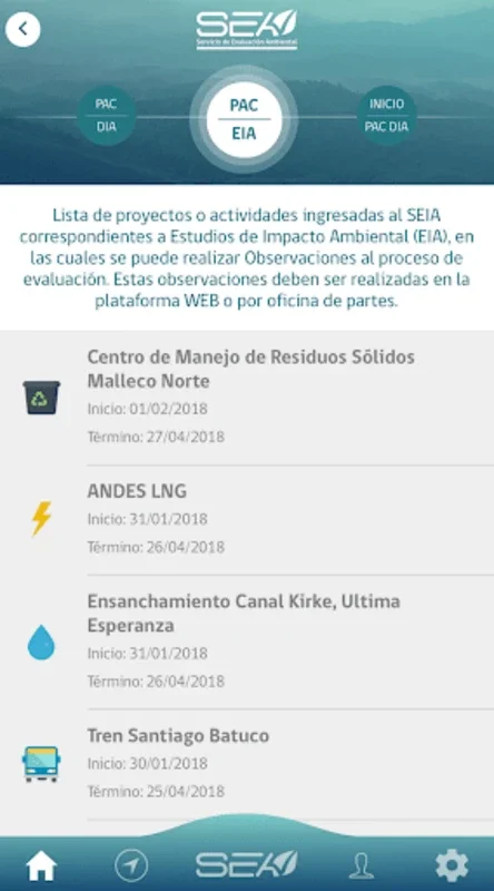 SEA Móvil for Android - Stay Updated on Environmental Assessments