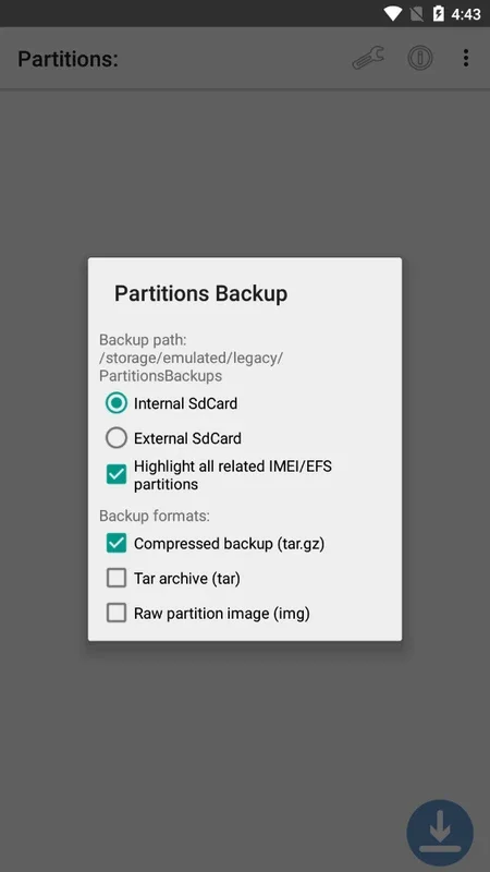 Partitions Backup and Restore for Android - Secure Your Data