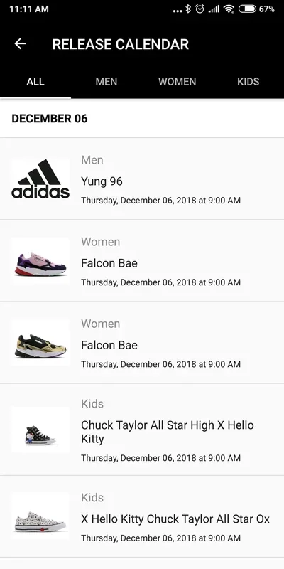 Foot Locker for Android: Track Sneaker Releases