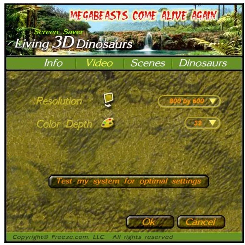 3D Dinosaurs Screensaver for Windows - Free Download