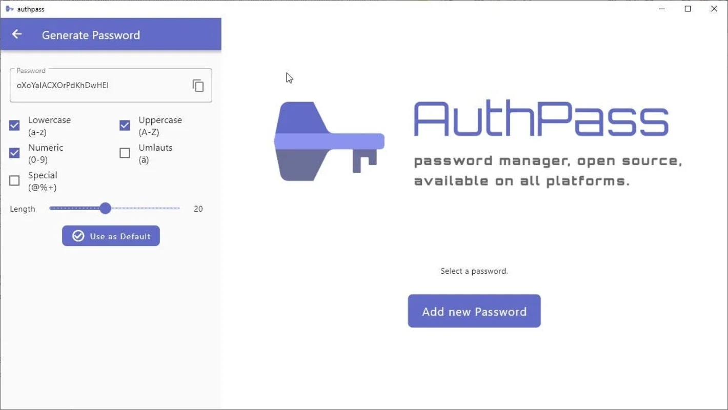 AuthPass - Windows Password Manager for Secure Storage