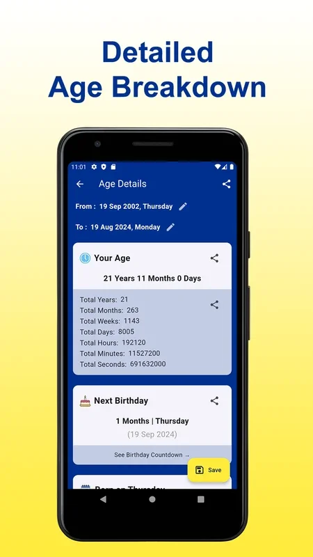 Age Calculator: Date of Birth for Android - Manage Your Dates