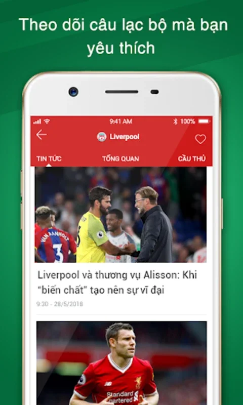 Bóng đá 24h for Android - Comprehensive Football App