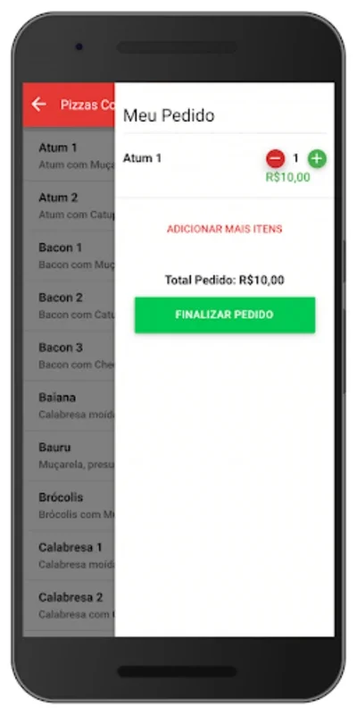 Pizzas Cone Juju for Android - Seamless Pizza Ordering