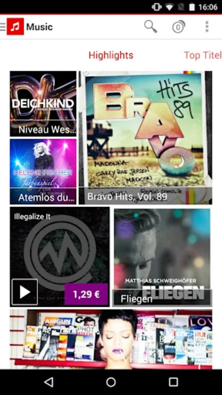 Vodafone Music Shop for Android: Millions of Tracks at Your Fingertips