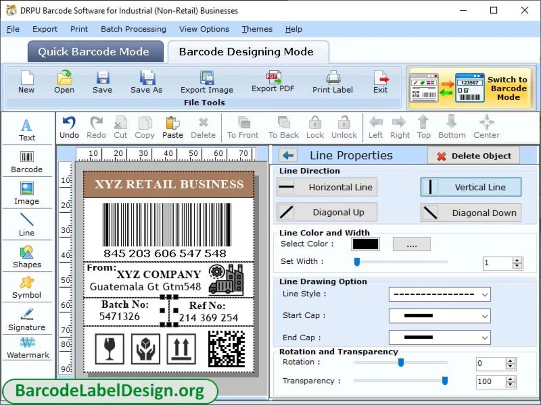 Warehousing Industry Barcode Labels for Windows - Streamline Operations