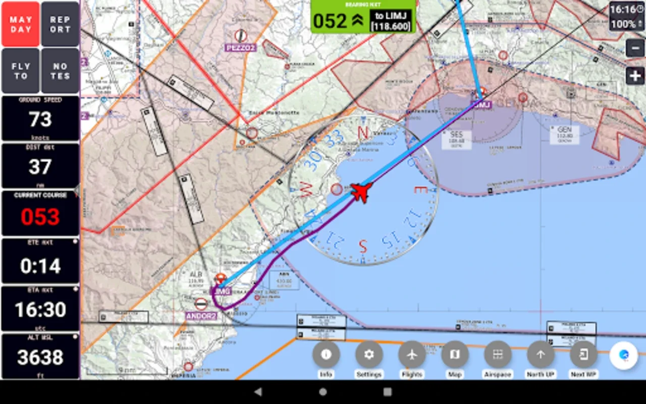 GPS Air Navigator for Android: Advanced VFR Navigation