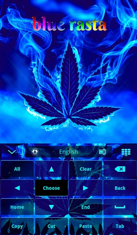 Blue Weed Rasta Keyboard for Android - Enhance Your Typing