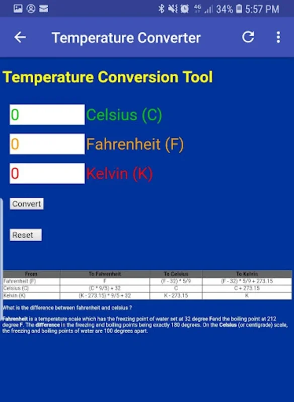 Baking Measurements and Temperature Converter for Android - Accurate Baking Aid