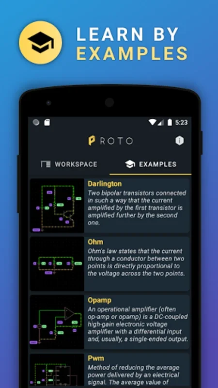 P R O T O for Android: Powerful Circuit Simulator