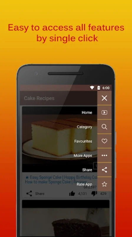 Cake Recipes Videos for Android: Diverse Tutorials