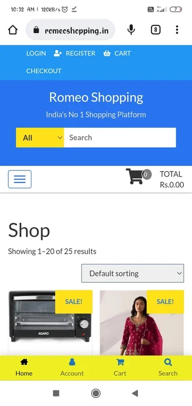 Romeo Shopping for Android - Convenient Shopping App