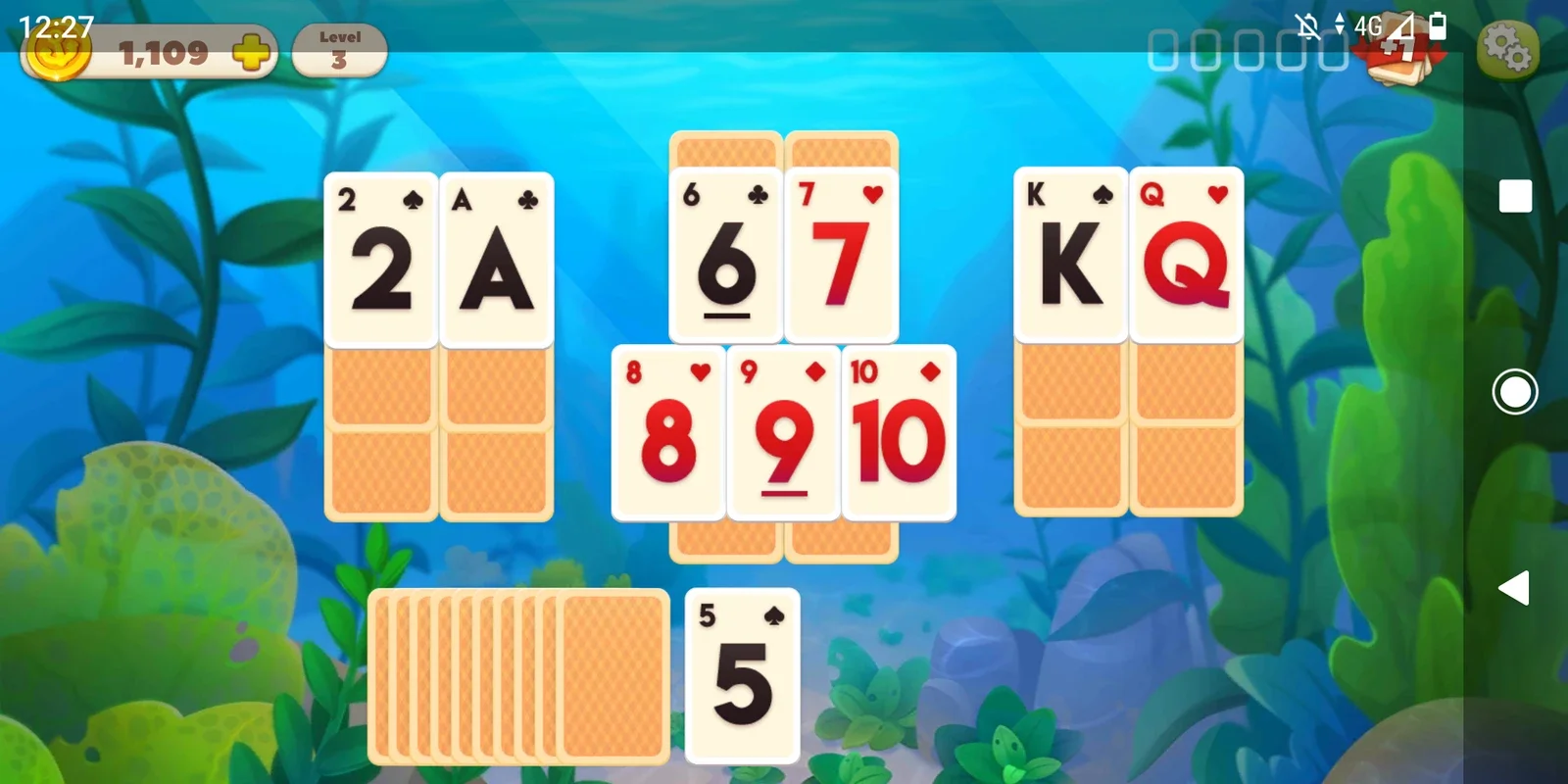 Undersea Solitaire Tripeaks for Android - No Download Needed